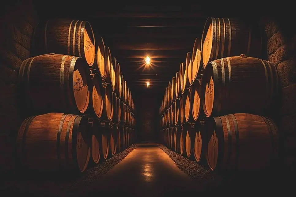 wine barrels