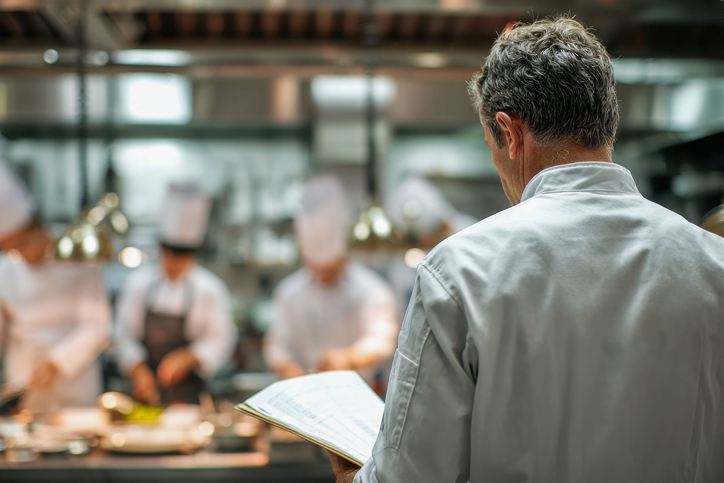 chef in kitchen