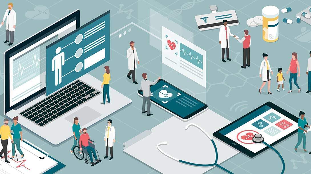 illustration of the medical sector