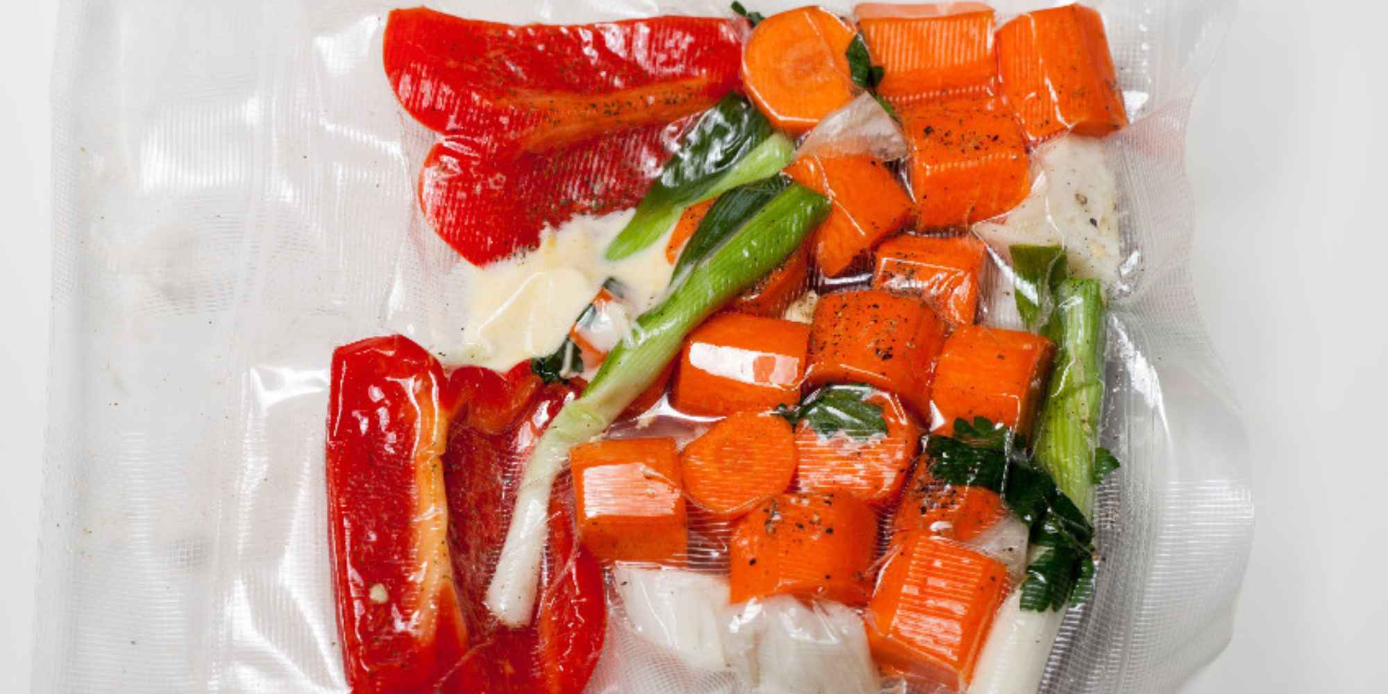 Sous vide cooking vegetables